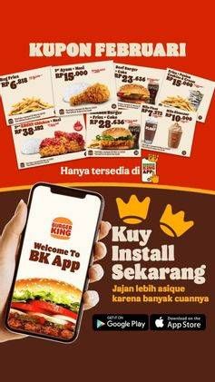 Promo Harga Burger King Burger  - Burger King