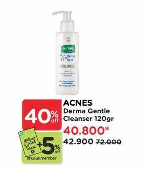 Promo Harga Acnes Derma Care Gentle Cleanser 120 gr - Watsons