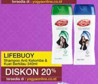 Promo Harga LIFEBUOY Shampoo Anti Dandruff, Strong Shiny 340 ml - Yogya