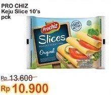 Promo Harga PROCHIZ Slices Original 170 gr - Indomaret