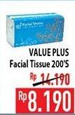 Promo Harga VALUE PLUS Facial Tissue 200 pcs - Hypermart