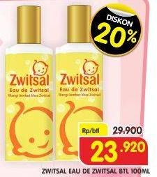 Promo Harga ZWITSAL Body Mist For Adult Eau De Zwitsal 100 ml - Superindo