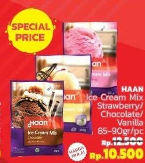 Promo Harga HAAN Ice Cream Mix Chocolate, Strawberry, Vanilla 85 gr - LotteMart