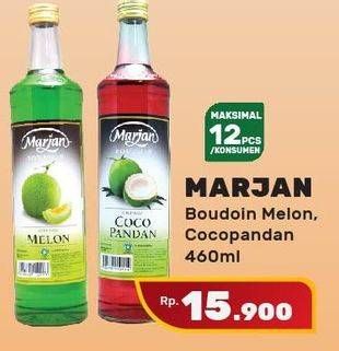 Promo Harga MARJAN Syrup Boudoin Cocopandan, Melon 460 ml - Yogya