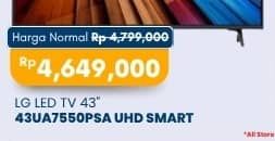Promo Harga LG 43UA7550PSA  - Carrefour