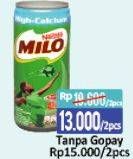 Promo Harga MILO Susu UHT Hi Calcium, Energy per 2 kaleng 240 ml - Alfamart