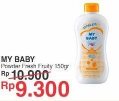Promo Harga MY BABY Baby Powder Fresh Fruity 150 gr - Yogya