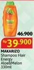 Promo Harga Makarizo Shampoo Aloe Melon 330 ml - Alfamidi