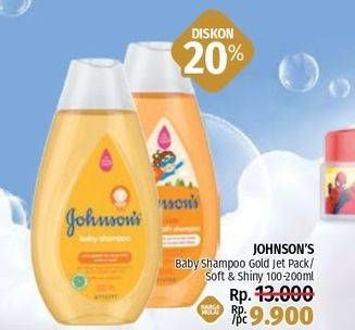 Promo Harga JOHNSONS Baby Shampoo Gold 100 ml - LotteMart
