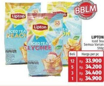 Promo Harga Lipton Iced Tea All Variants 510 gr - Lotte Grosir