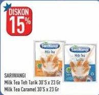 Promo Harga Sariwangi Milk Tea Teh Tarik, Caramel 30 pcs - Hypermart