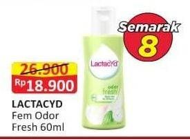 Promo Harga Lactacyd Pembersih Kewanitaan Odor Fresh 60 ml - Alfamart