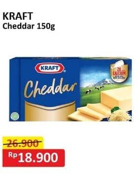 Promo Harga Kraft Cheese Cheddar 160 gr - Alfamart