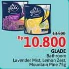 Promo Harga Glade Bathroom Lavender Mist, Lemon Zest, Mountain Pine 80 gr - Alfamidi