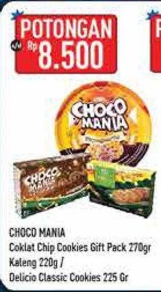 Promo Harga CHOCO MANIA Choco Chip Cookies/Choco Mania Delicio Classic Cookies  - Hypermart