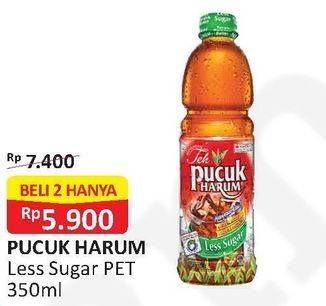 Promo Harga TEH PUCUK HARUM Minuman Teh Less Sugar 350 ml - Alfamart