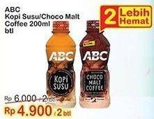 Promo Harga ABC Minuman Kopi Choco Malt Coffee, Milk Coffee 200 ml - Indomaret