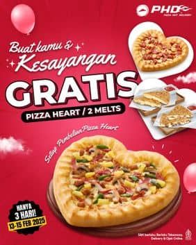 Promo Harga Gratis Pizza Heart  - Pizza Hut