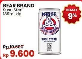 Promo Harga Bear Brand Susu Steril 189 ml - Indomaret