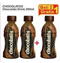 Promo Harga CHOCOLATOS Chocolate Ready To Drink per 2 botol 200 ml - Indomaret