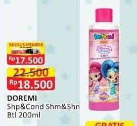 Promo Harga DOREMI Kids Shampoo & Conditioner Shimmer Shine 200 ml - Alfamart