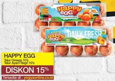 Promo Harga HAPPY EGG Telur Omega 10