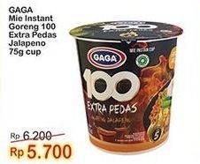 Promo Harga Gaga 100 Extra Pedas Goreng Jalapeno 75 gr - Indomaret
