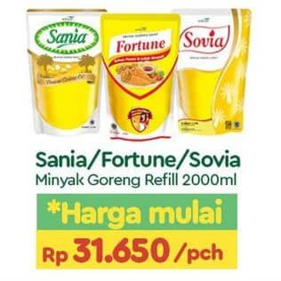 Promo Harga Sania/Fortune/Sania Minyak Goreng 2ltr  - TIP TOP