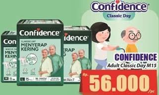 Promo Harga Confidence Adult Diapers Classic Day M15 15 pcs - Hari Hari