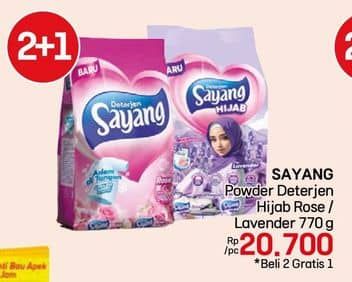 Promo Harga Sayang Detergent Powder Rose, Lavender 800 gr - LotteMart