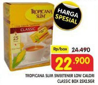 Promo Harga TROPICANA SLIM Sweetener Classic, Low Calorie 25 pcs - Superindo