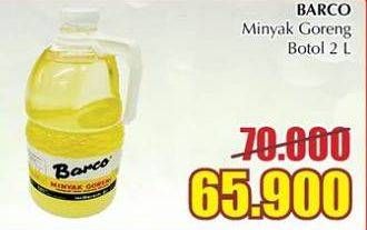 Promo Harga BARCO Minyak Goreng Kelapa 2 ltr - Giant
