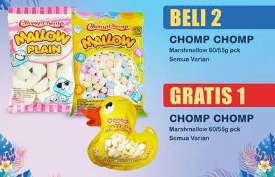 Promo Harga Chomp Chomp Mallow All Variants 60 gr - Indomaret
