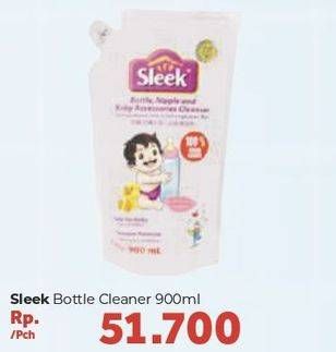 Promo Harga SLEEK Baby Bottle, Nipple and Accessories Cleanser 900 ml - Carrefour