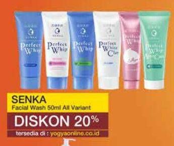 Promo Harga SENKA Perfect Whip Facial Foam All Variants 50 gr - Yogya