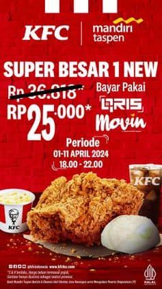 Promo Harga Super Besar 1 New  - KFC