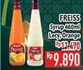 Promo Harga Freiss Syrup Squash Lychee, Orange 500 ml - Hypermart