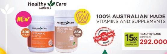 Promo Harga HEALTHY CARE Supplements  - Watsons