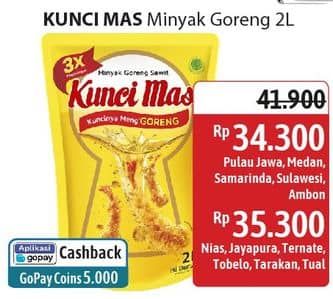 Promo Harga Kunci Mas Minyak Goreng 2000 ml - Alfamidi