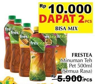 Promo Harga FRESTEA Minuman Teh All Variants per 2 botol 500 ml - Giant