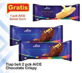Promo Harga AICE Ice Cream Chocolate Crispy per 2 pcs - Indomaret