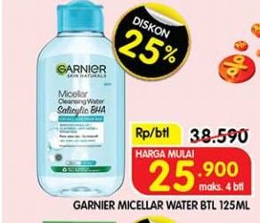 Promo Harga Garnier Micellar Water 125 ml - Superindo