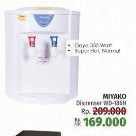 Promo Harga MIYAKO WD-186 H | Water Dispenser  - LotteMart