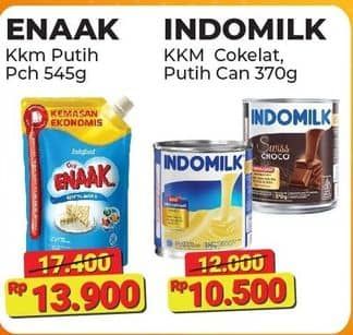 Promo Harga Indomilk Susu Kental Manis Cokelat, Plain 370 gr - Alfamart