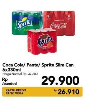 Promo Harga Coca Cola/Fanta/Sprite Slim  - Carrefour