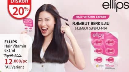 Promo Harga Ellips Hair Vitamin All Variants 6 pcs - Guardian