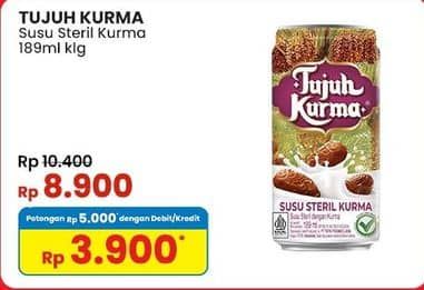 Promo Harga Tujuh Kurma Susu Steril Kurma 200 ml - Indomaret