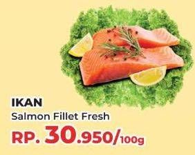 Promo Harga Salmon Fillet per 100 gr - Yogya