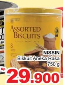 Promo Harga NISSIN Assorted Biscuits 700 gr - Giant