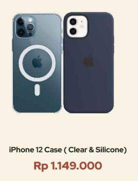 Promo Harga APPLE iPhone 12 Case Clear Silicone  - iBox